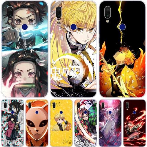 Anime Kimetsu no Yaiba Silicone Case for Xiaomi Redmi K20 5X 6X Play A1 A2 8 Lite 7A 6A S2 Y2 Y3 Note 4X 5 6 7 Pro F1 Soft Cover