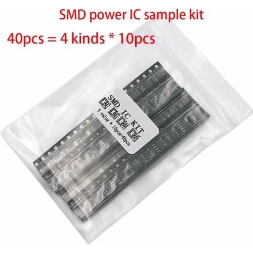 SMD power IC sample kit 40pcs = 4 kinds * 10pcs UC3842 UC3843 UC3844 UC3845 sop Each 10pcs kit