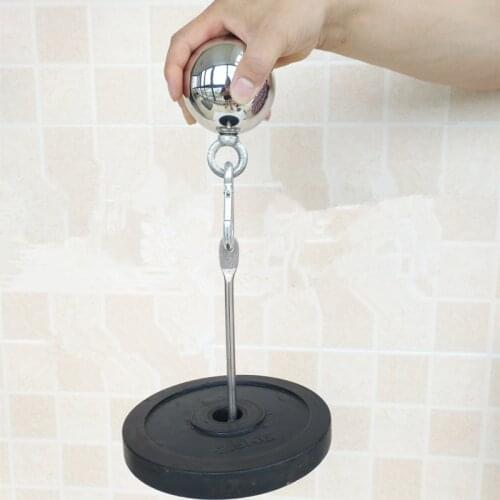 Weight Lifting Hand Grip Ball + Dumbbell Bracket Arm Wrist Finger Muscle Training Equipment Forearm Pull Up Balls Hand Gripper F