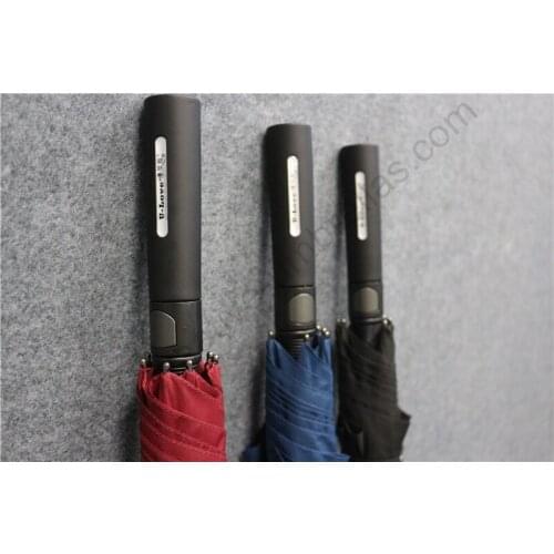 2pcs/lot 114cm anti-thunder solid business straight umbrella with carrying belt antique anti-skidding windproof burgundy parasol