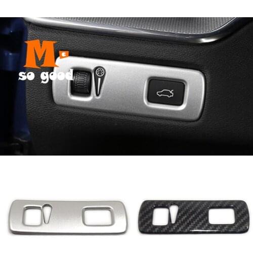 2017 2018 2019 For Volvo XC40 Car Left Side Middle Control Switch Button Box sticker Cover Trim Matte/Carbon Fibre Accessories