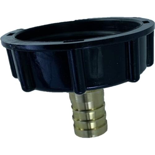 IBC Tank Adapter G1/2'' Coarse Thread DN15 Drain Plug Water Connector Hose Drain Plug Cap Replacements Parts for 1000L IBC Tank