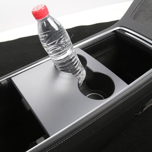 Car TPE Center Console Water Drinks Cup Holder Insert for Tesla Model 3 Model Y 2021 Auto Interior Accessories Parts