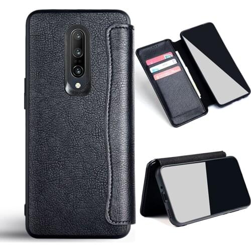 Case for OnePlus 6 6T case Flip cover Leather with card solt no magnet for OnePlus 6 6T case funda coque