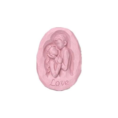 Valentines Day DIY Sweetheart modelling silicon soap mold Cake decoration mold Handmade soap mold