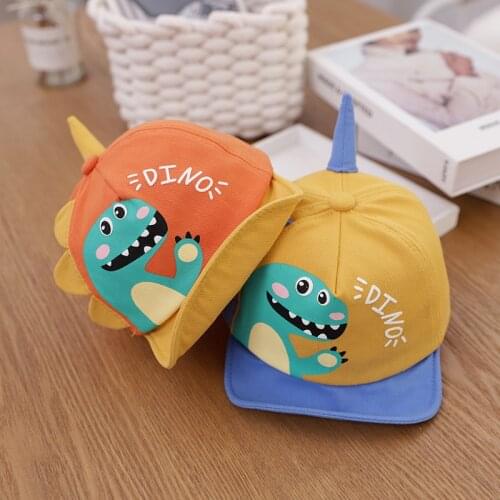 Cartoon Dinosaur Baby Hat Soft Baby Boys Girls Baseball Cap Kids Children Snapback Hat Toddler Sun Beach Cap Bonnet
