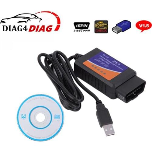 ELM327 V 1.5 USB Interface Diagnostic Code OBD2 Scanner MINI ELM 327 Support CAN-BUS all OBD-II Protocols for Multi-Cars