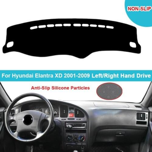 Flannel Suede Polyester Car Dashboard Cover Dash Mat For Hyundai Elantra XD 2001-2009 Vanguard Dashmat Carpet Cape Protector