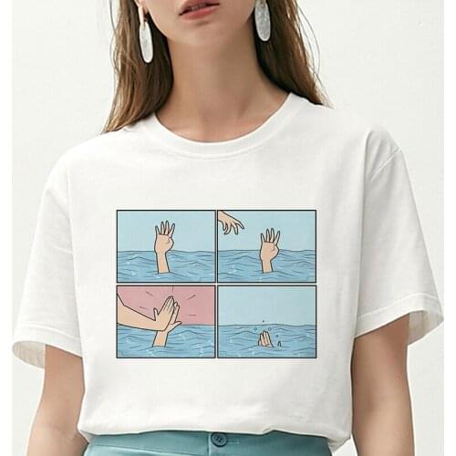 FIXSYS My Depression My Brain My Anxiety Letter Print T Shirt Spoof Personality New Harajuku Casual Women Tops