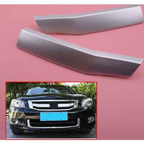 Chrome ABS Front Bumper Grill Trim Cover Silver fit for Honda Accord 2008-2010
