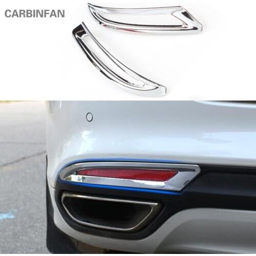 ABS Chrome Rear Fog Light covers Fog Lamp Cover Trim Sticker For Ford Fusion Mondeo 2013 2014 2015 2016 2017 Car Styling C758