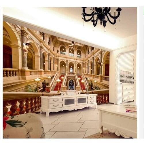 Customized 3d photo wallpaper 3d TV wallpaper murals Europe type 3 d angel heaven setting wall living room wallpaper decration