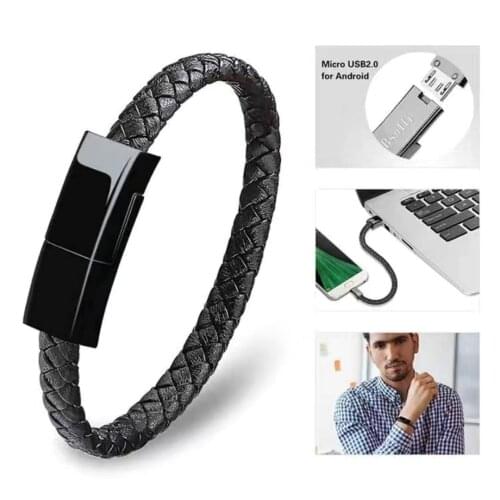 Bracelet Charging Cable Data Charging Cord for iPhone Plus XR Xs Max type c micro iOS cable for samsung HUAWEI xiaomi cable case
