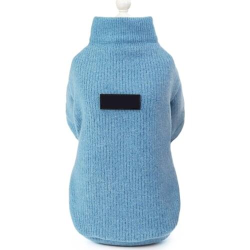 Classic Warm Dog Clothes With Zipper Puppy Sweater Jacket Coat Winter Fashion Soft For Small Dogs Chihuahua S-2XL