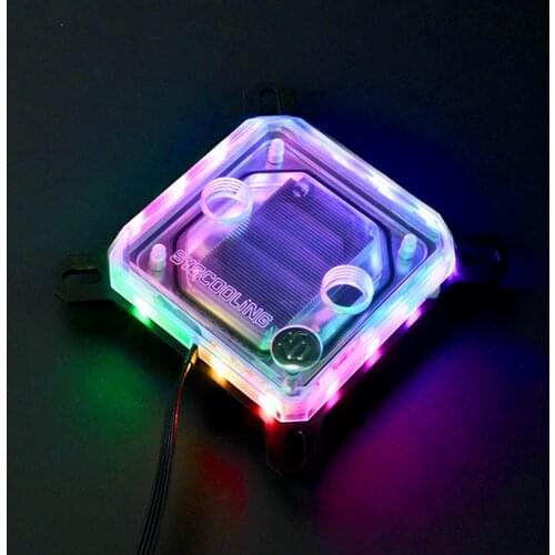 OCOCOO C55X CPU Water Cooling PC Split Accessories Kit 5V RGB For Intel AMD Cold Head Cooling Micro Channel