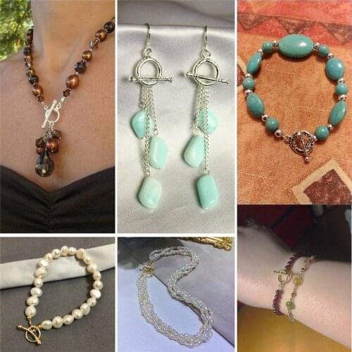 Metal OT Toggle Clasps Hooks Bracelet Necklace Connectors For DIY Jewelry Finding Making Accessories Supplies 20set/lot