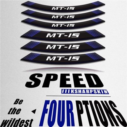New tire motorcycle sticker color inner ring personality decorative decal for YAMAHA MT-15 MT15 mt 15