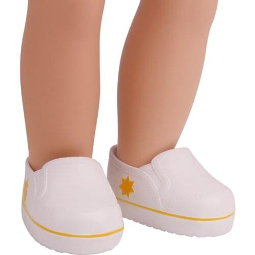 New Pattern Fashion Shoe Of Sponge Cake Fit 18 Inch American&43cm Baby New Born Doll Clothes Accessories Girls' Toys