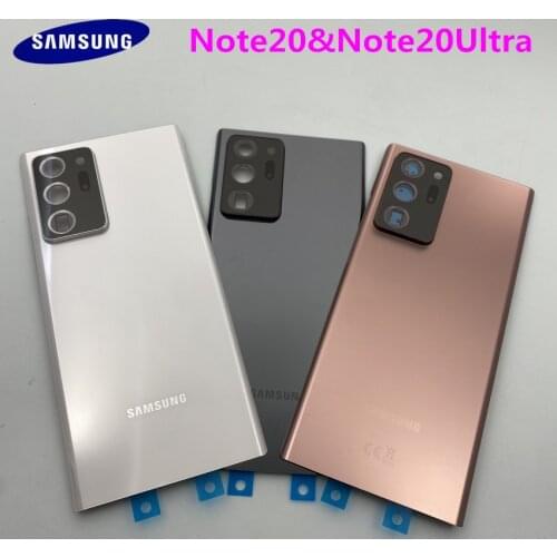 Original Top quality Samsung Galaxy NOTE 20 N980 NOTE20 Ultra Battery Back Glass Cover Housing Door Rear Case Replacement