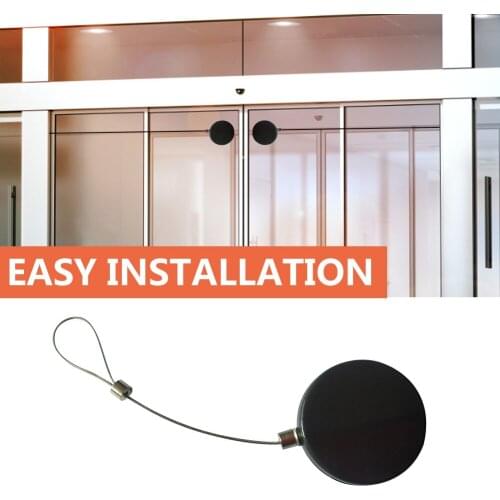 Punch-free Automatic Sensor Door Closer Telescopic Spring Round Anti-theft For Family Office