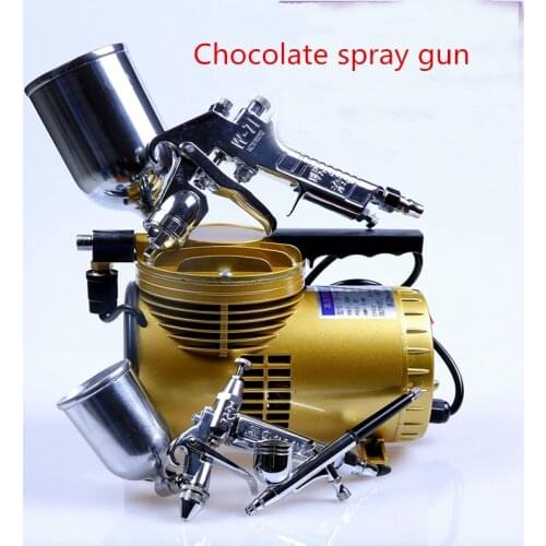 220V Gold Color Chocolate Sprayer Machine - Chocolate spray gun(Color Gold)
