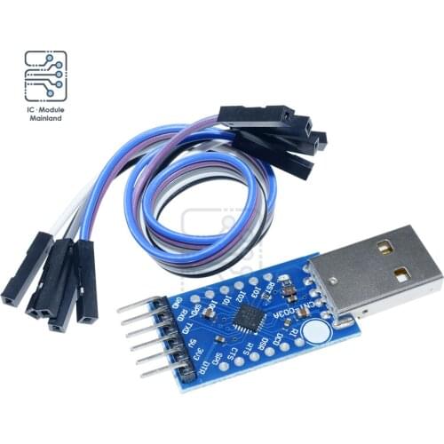 CP2104 USB 2.0 to TTL UART 6PIN Module Serial Converter CP2104 STC PRGMR Replace CP2102 With Dupont Cables