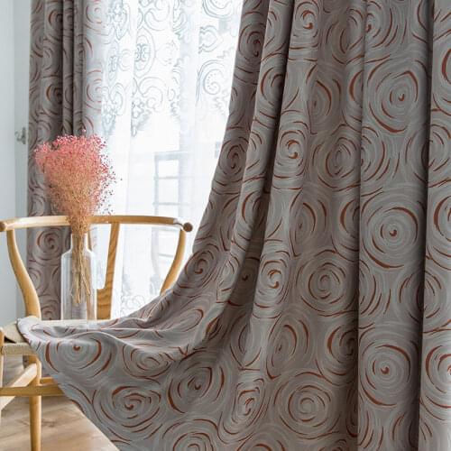 Manufacturers Direct Simple Cortinas Modern Bedroom Curtains for Living Room Double-Sided Brushed Shade Customization