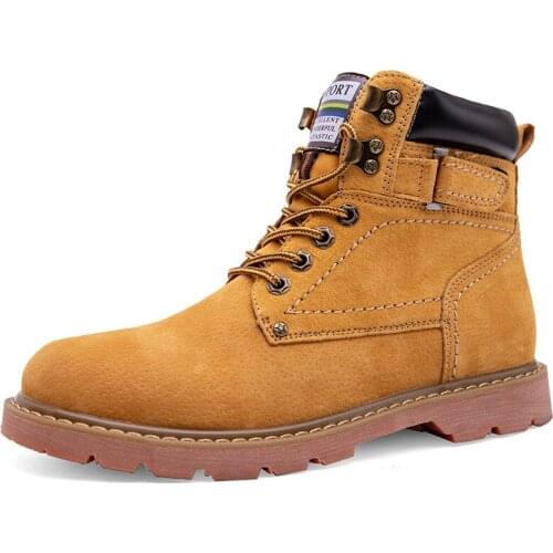 Mens and womens high-end leather Martin boots, outdoor casual tooling boots, high-top motorcycle couple boots, handmade boots