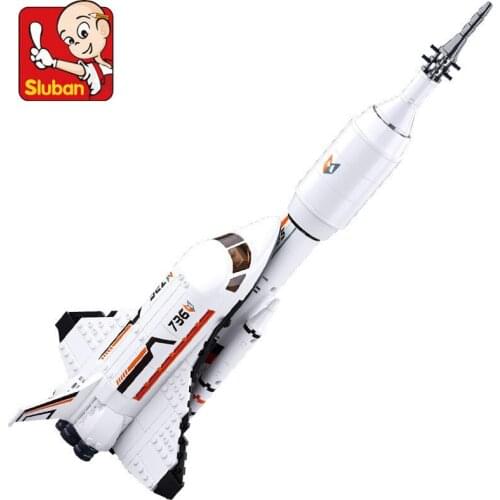 Space Rocket Spaceship Space Shuttle Ship Model Bricks Brinquedos Building Blocks Sets Kit Educational Toys for Children