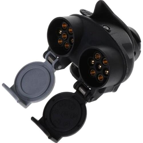 13 Pin Plug to 12N / 12S 7 pin Sockets Caravan Towing Conversion Trailer Wiring Connector 12V Wholesale