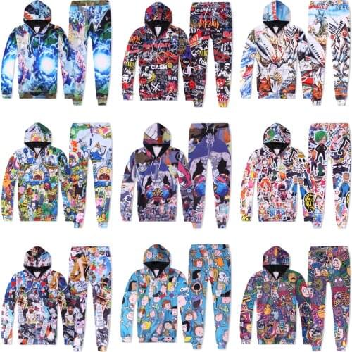 15 Models Optional Couple Mens Womens Sports Jogging Running Walking Hiphop Fitness Hooded Sweatshirts Sweatpants Tracksuits Set