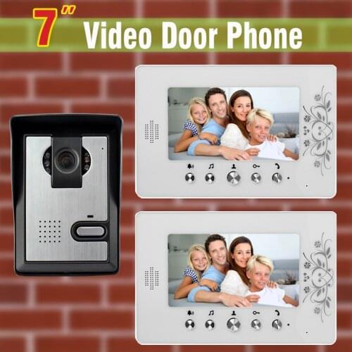 7 inch monitor Video Door Phone Intercom System night vision waterproof Camera Video Doorbell interphone kit