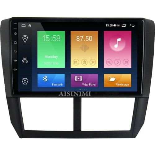 AISINIMI Android 10 Car Dvd Player navigation For Subaru Forester Impreza 2008 car radio Car Audio Gps Multimedia Stereo Monitor