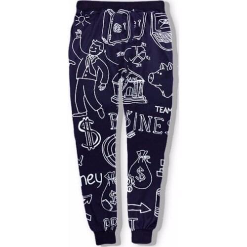 SzBlaZe Brand new Unisex Print Hip Hop Jogger Pants Graffiti Sketch Printed Trousers Couples Fall Clothing womens Pencil Pant