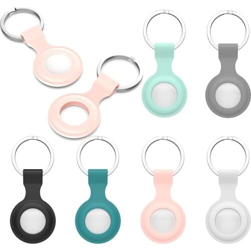 Case for Apple Airtags Cover Soft Silicone Lightweight Bumper Scratch Resistant Protective Cases for Airtag Bag pet key wallet