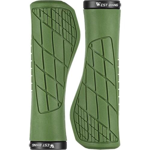 1 Pair Bike Grip Cover Reduce Shock Anti-Slip Ergonomics Handle Bicycle Soft Rubber MTB Road Shockproof Handlebar for Outdoor