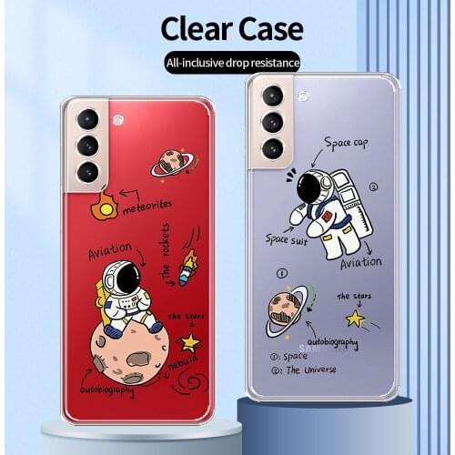For Samsung Galaxy S21 Case Transparent Case For Samsung S21 Ultra Soft Phone Cover For Samsung S21+ Clear TPU Protective Fundas