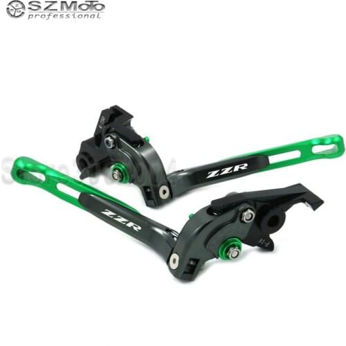 For KAWASAKI ZZR600 ZZR 600 1990-2004 2003 2002 Motorcycle Accessories Folding Extendable Adjustable Brakes Clutch Levers CNC