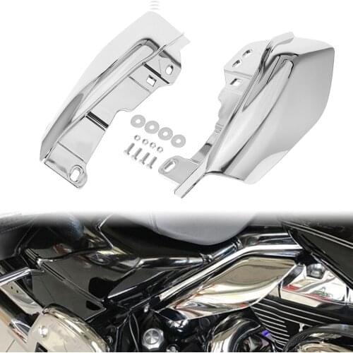 Motorcycle Chrome Mid-Frame Air Deflector Heat Shield Fit For Harley Touring Electra Road Street Glide Classic CVO 2017-2019 18