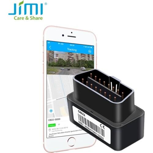 Jimi OB22 Mini Car GPS Tracker With Voice Monitoring Real-time Tracking Multiple Alarms Locators Free Jimimax APP For Vehicles