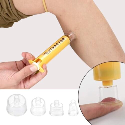 Snake Bite Bee Sting Kit Emergency First Aid tool Venom Extractor Suction Pump