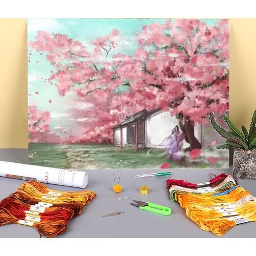 Mo Dao Zu Shi Printed 11CT Cross-Stitch Set DIY Embroidery DMC Threads Needlework Knitting Painting Hobby Promotions Design