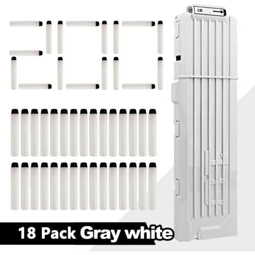 18 Rounds Reload Clip For Nerf Toy Gun 200PCS Foam Refill Bullets For Nerf Accessoies Compatible Darts Blasters Battle Equipment