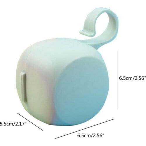 D7WF Portable Pacifier Box Soother Container Plastic Holder Travel Dust Cover Teether Storage Case