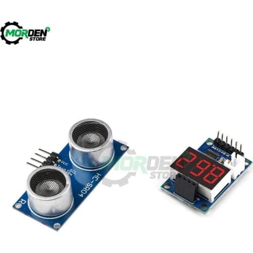 Dropship New HC-SR04P/SR04 Ultrasonic Sensor HC-SR04 Measuring Distance Sensor LED Display Module for Arduino