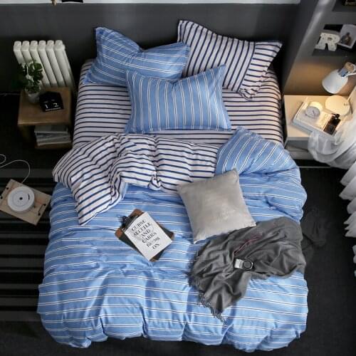 Bedclothes Stripe Bedding Set 1Pcs Duvet Cover/quilt Cover/comforter Cover Size 150*200/180*200/200*230/220*240 Dekbed Overtrek