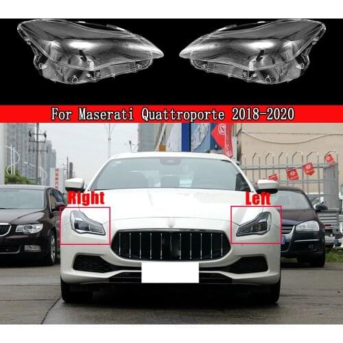 Transparent Light Case For Maserati Quattroporte 2018-2020 Clear Lens Car Headlight Cover Lampshade Waterproof Bright Shell