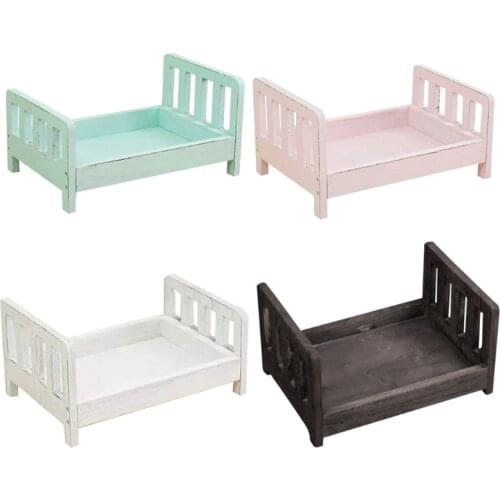 Newborn Photography Props Wood Bed Infant Poses Baby Photography Prop Detachable Background Props Baby Photography Accessories