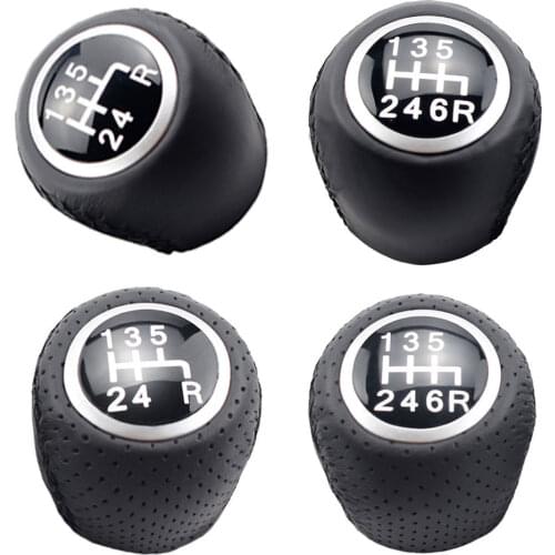 5 6 Speed Car Shift Knob For Fiat Grande PUNTO EVO PUNTO 2012 Shfiter Lever Handball Covered Leather Car Styling Accessories