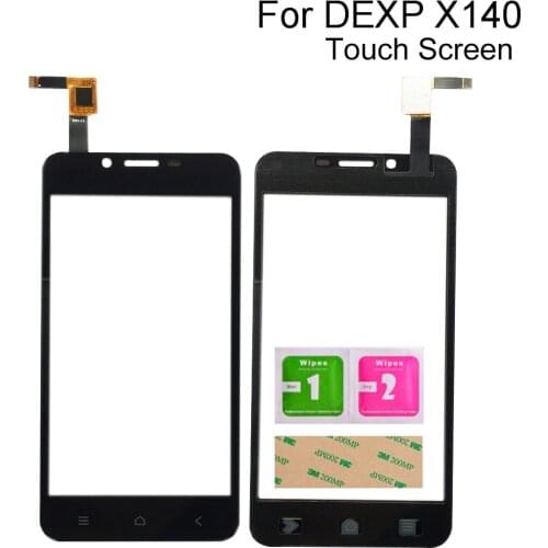 Touch Screen Phone For Dexp Ixion X140 X 140 Touch Screen Digitizer Front Glass Lens Sensor Tools 3M Glue